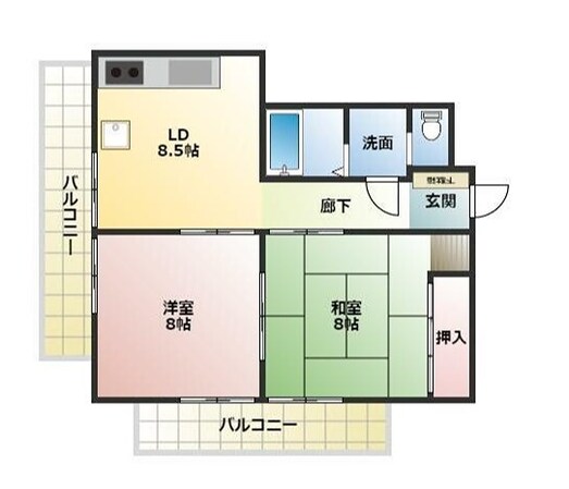 播磨高岡駅 徒歩14分 4階の物件間取画像